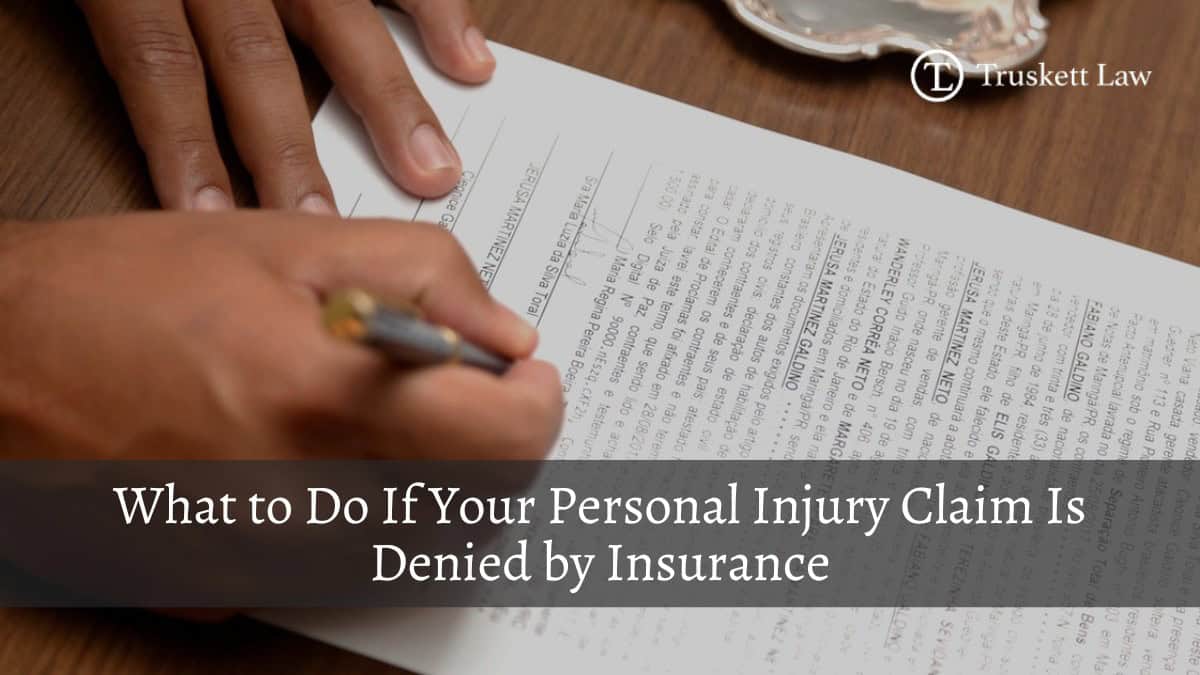 Personal Injury Claim Denial