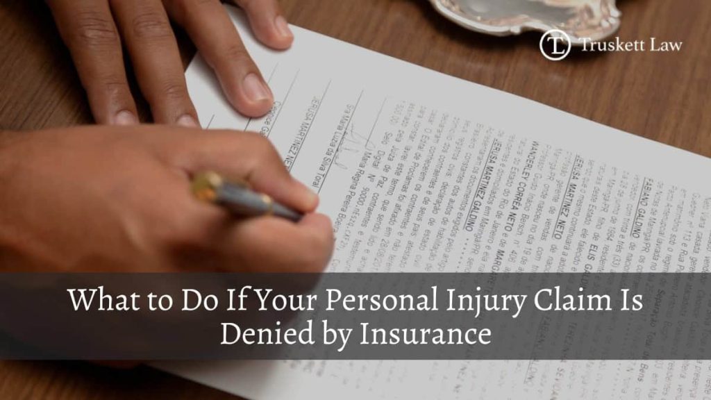 Tulsa Personal Injury Claim - Truskett Law Personal Injury Claim Denial